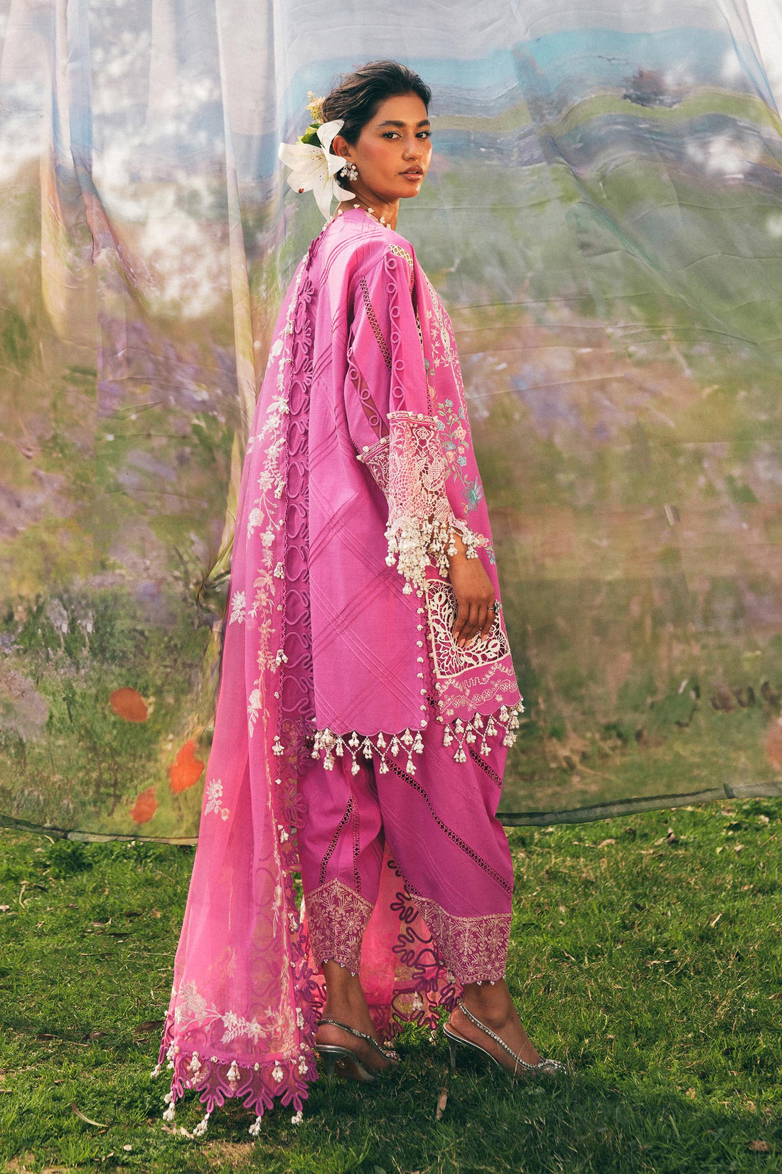Sana Safinaz | Luxury Lawn 25 | L251-005A-3CT by Sana Safinaz - Designer Dress - Type: Ladies Clothes - Available at Libayah - 100% Original