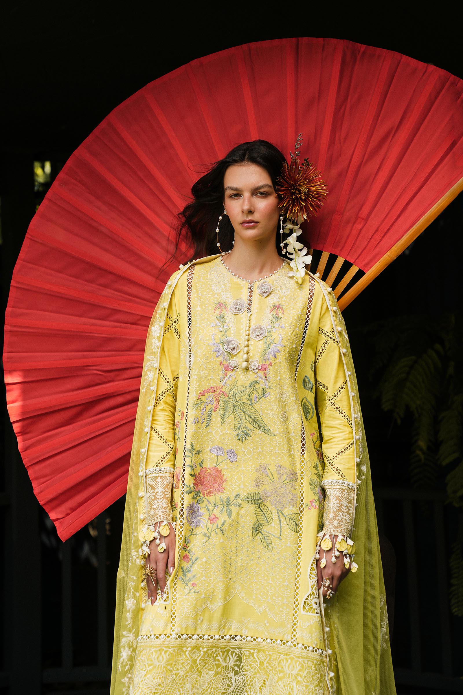 Sana Safinaz | Luxury Lawn 25 | L251-005B-3CT by Sana Safinaz - Designer Dress - Type: Ladies Clothes - Available at Libayah - 100% Original