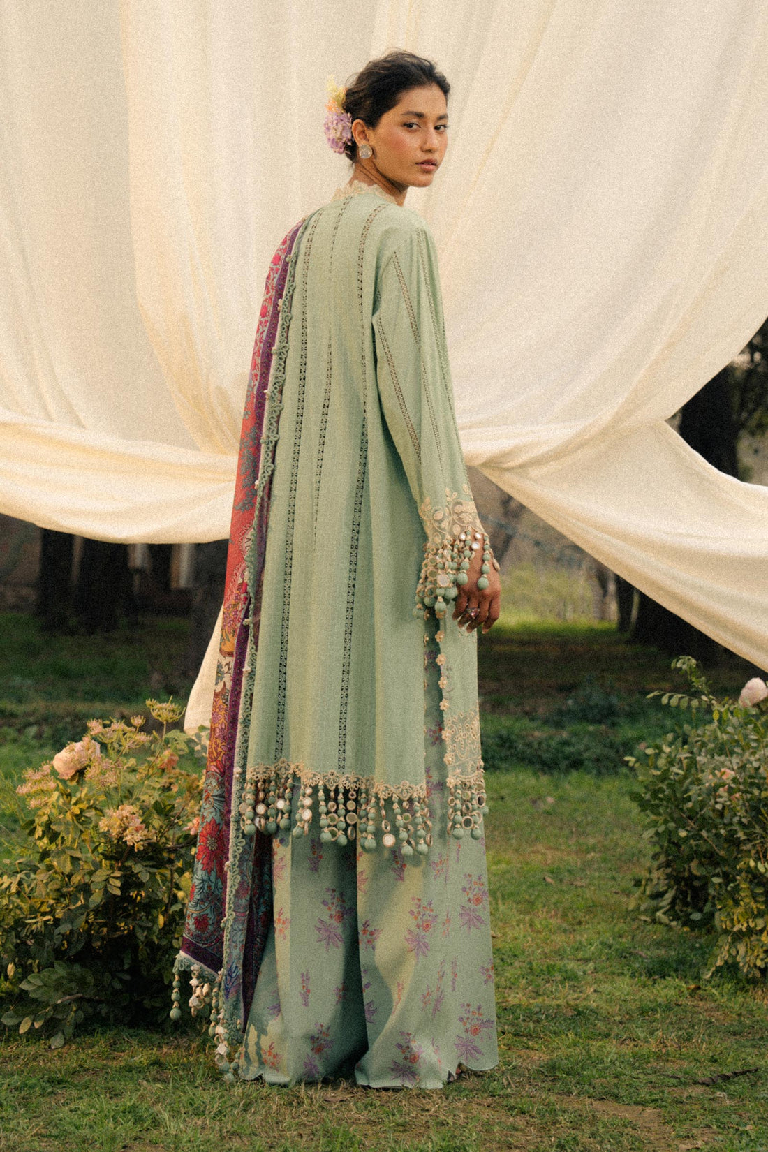 Sana Safinaz | Luxury Lawn 25 | L251-007B-3CT by Sana Safinaz - Designer Dress - Type: Ladies Clothes - Available at Libayah - 100% Original