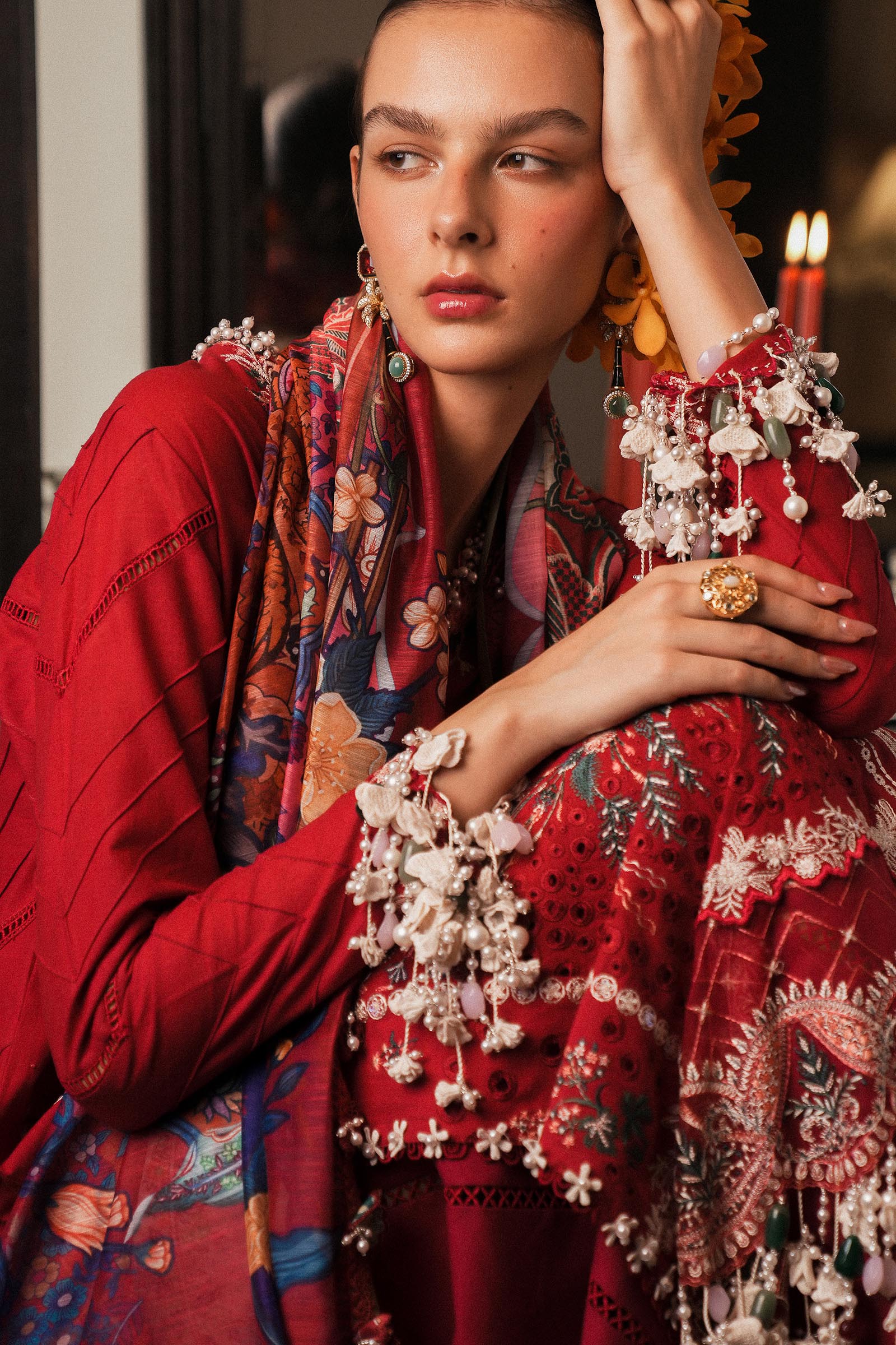 Sana Safinaz | Luxury Lawn 25 | L251-009A-3DI by Sana Safinaz - Designer Dress - Type: Ladies Clothes - Available at Libayah - 100% Original