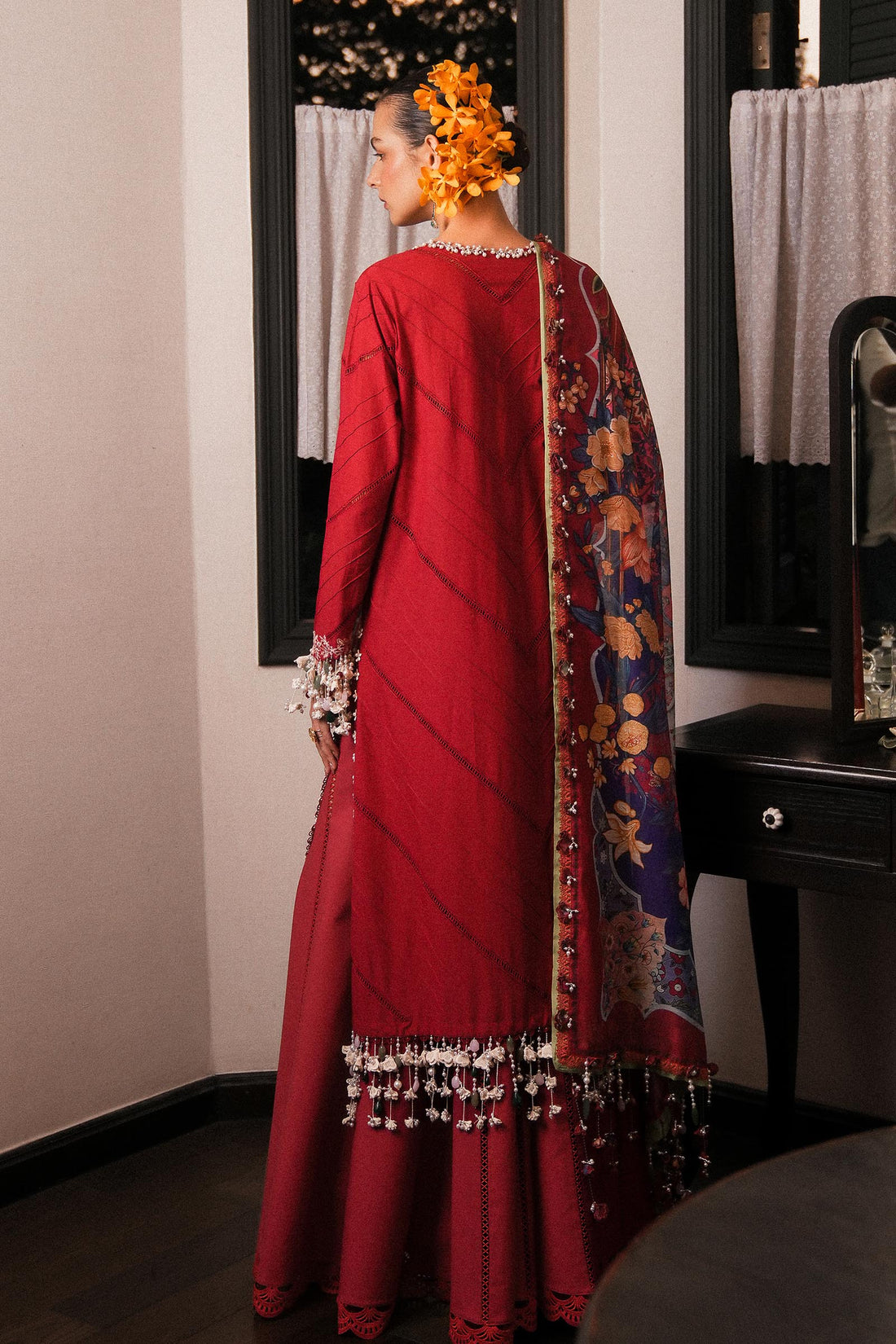 Sana Safinaz | Luxury Lawn 25 | L251-009A-3DI by Sana Safinaz - Designer Dress - Type: Ladies Clothes - Available at Libayah - 100% Original