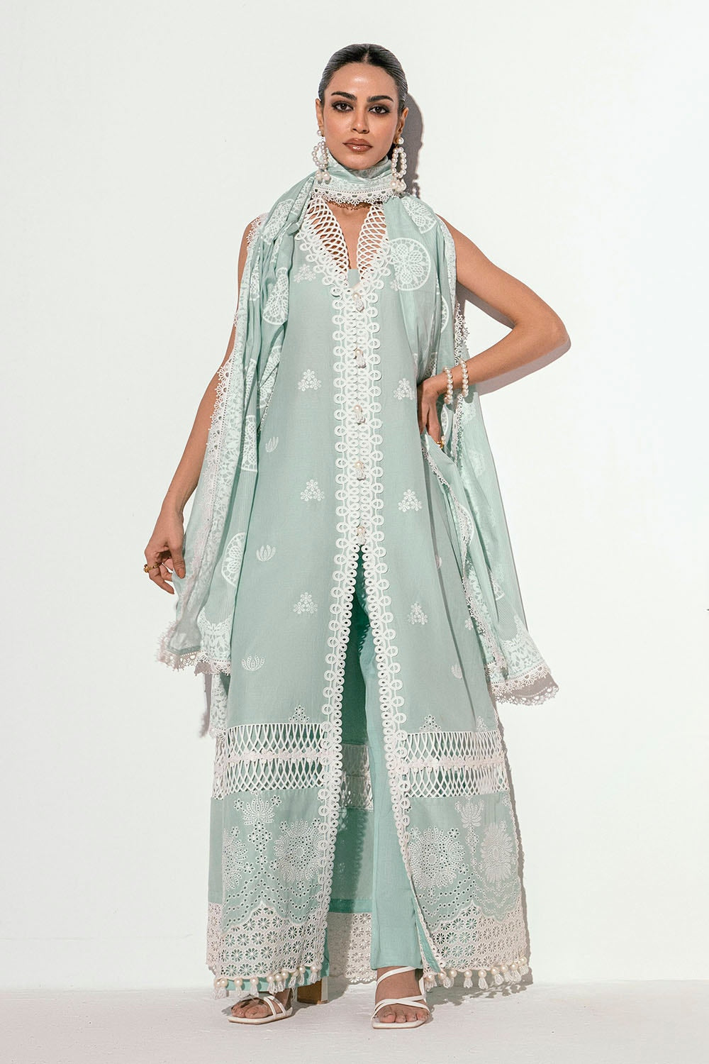 Gul Ahmed | Gul Nilofer 25 | DN-52023 by Gul Ahmed - Designer Dress - Type: Ladies Clothes - Available at Libayah - 100% Original
