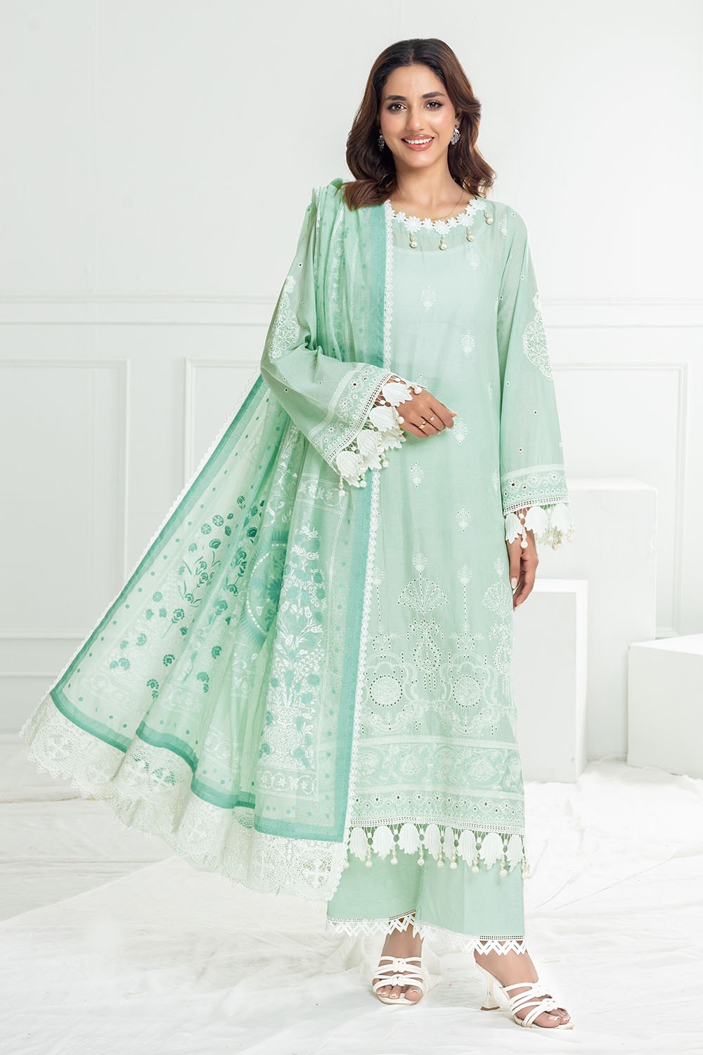 Gul Ahmed | Festive Capsule 25 | SP-52052 by Gul Ahmed - Designer Dress - Type: Ladies Clothes - Available at Libayah - 100% Original