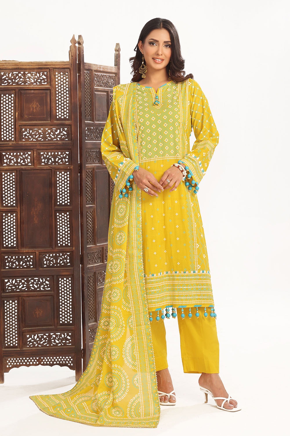 Gul Ahmed | Chunri Lawn 25 | CL-52138 A by Gul Ahmed - Designer Dress - Type: Ladies Clothes - Available at Libayah - 100% Original