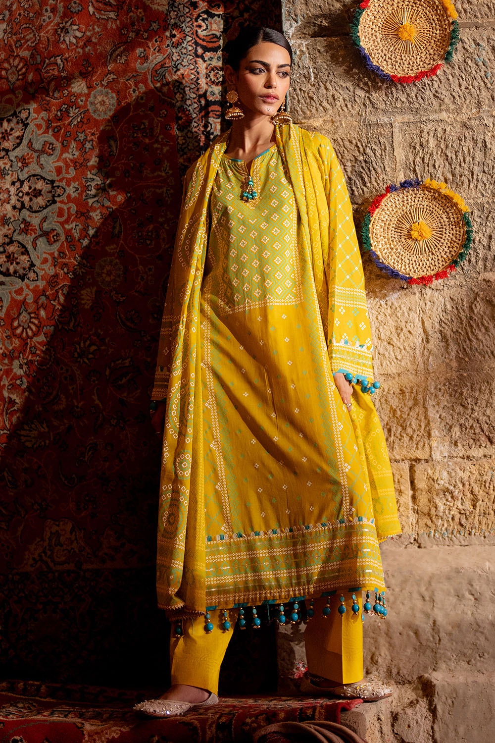 Gul Ahmed | Chunri Lawn 25 | CL-52138 A by Gul Ahmed - Designer Dress - Type: Ladies Clothes - Available at Libayah - 100% Original