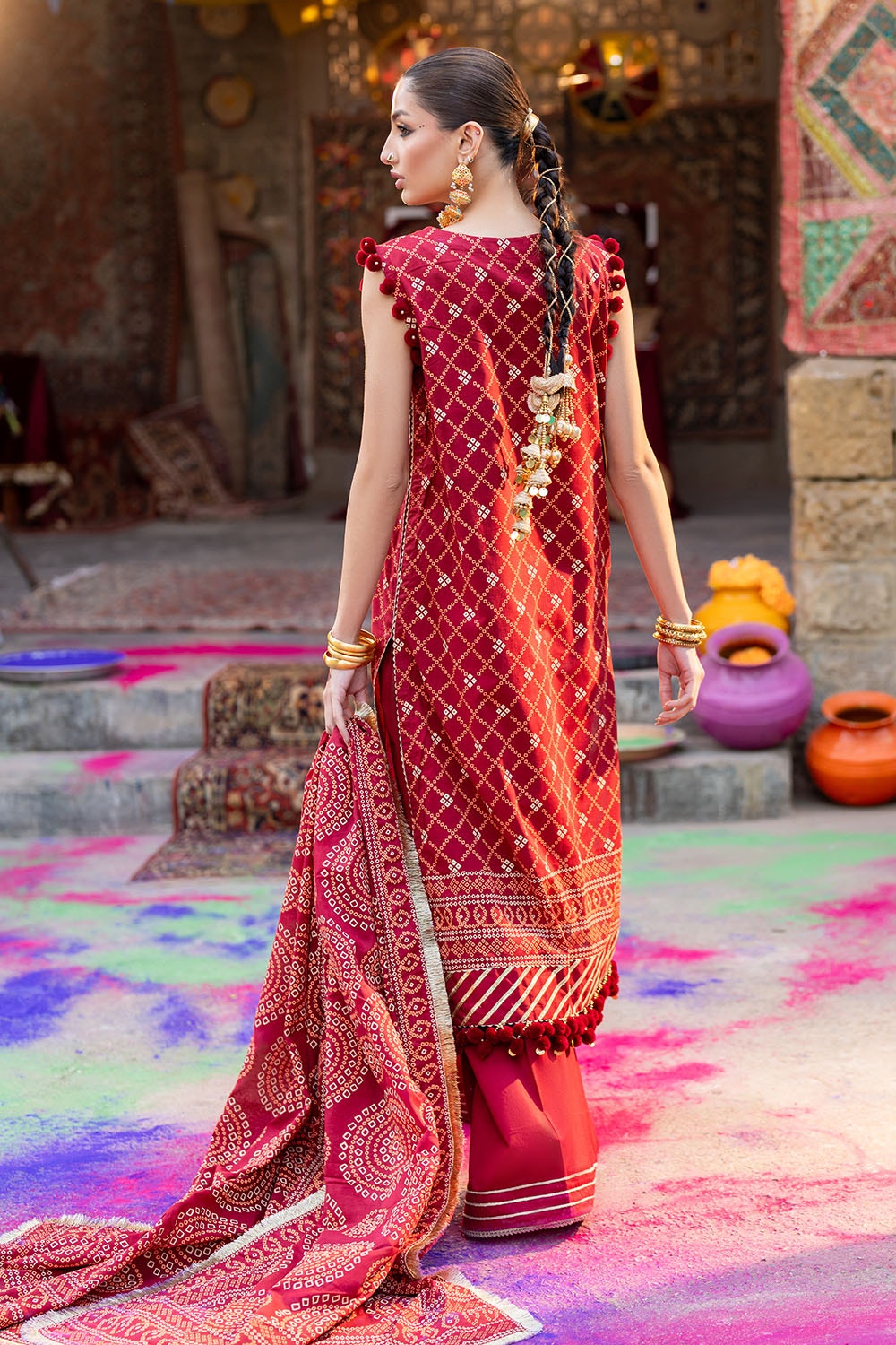 Gul Ahmed | Chunri Lawn 25 | CL-52138 B by Gul Ahmed - Designer Dress - Type: Ladies Clothes - Available at Libayah - 100% Original