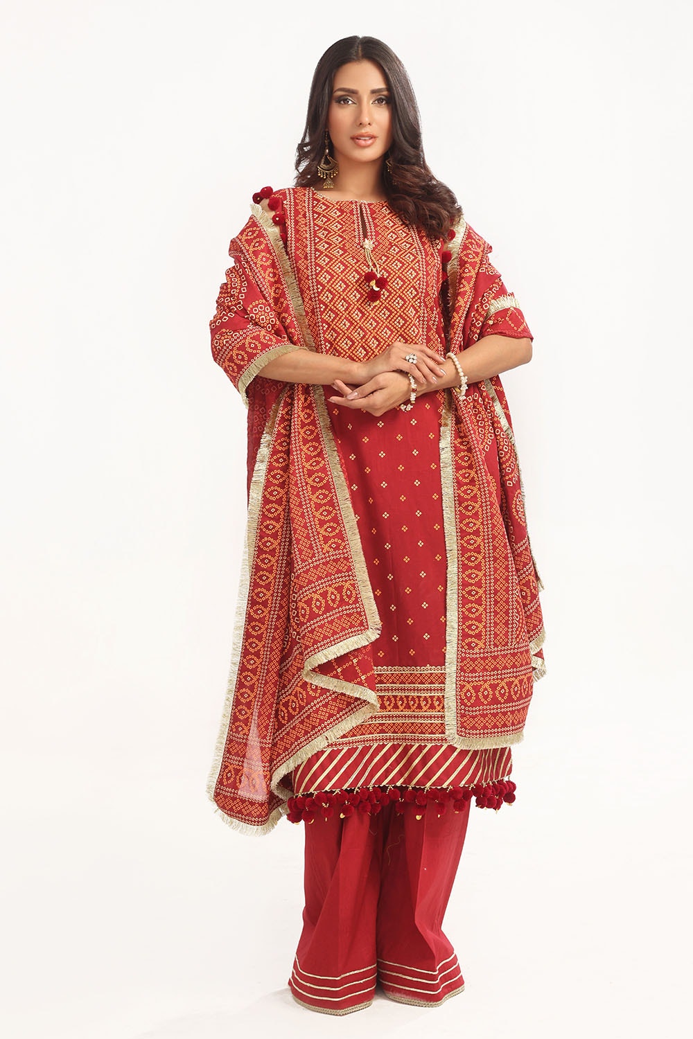 Gul Ahmed | Chunri Lawn 25 | CL-52138 B by Gul Ahmed - Designer Dress - Type: Ladies Clothes - Available at Libayah - 100% Original