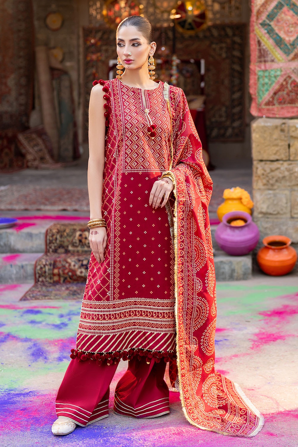 Gul Ahmed | Chunri Lawn 25 | CL-52138 B by Gul Ahmed - Designer Dress - Type: Ladies Clothes - Available at Libayah - 100% Original