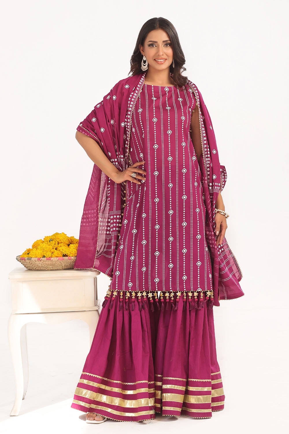 Gul Ahmed | Chunri Lawn 25 | CL-52185 A by Gul Ahmed - Designer Dress - Type: Ladies Clothes - Available at Libayah - 100% Original