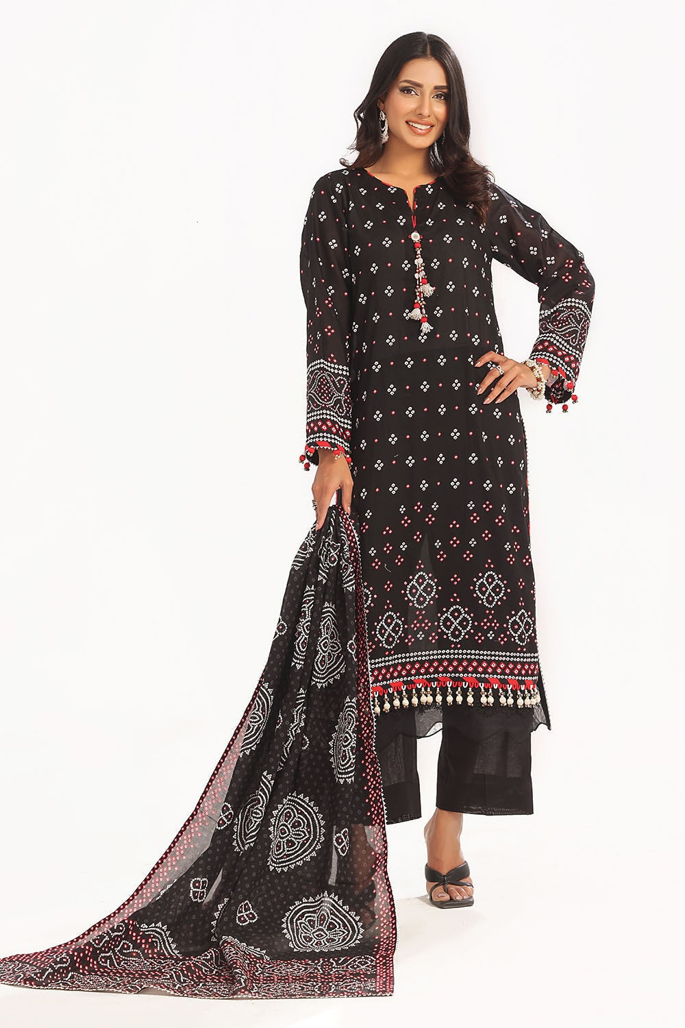 Gul Ahmed | Chunri Lawn 25 | CL-52171 A by Gul Ahmed - Designer Dress - Type: Ladies Clothes - Available at Libayah - 100% Original
