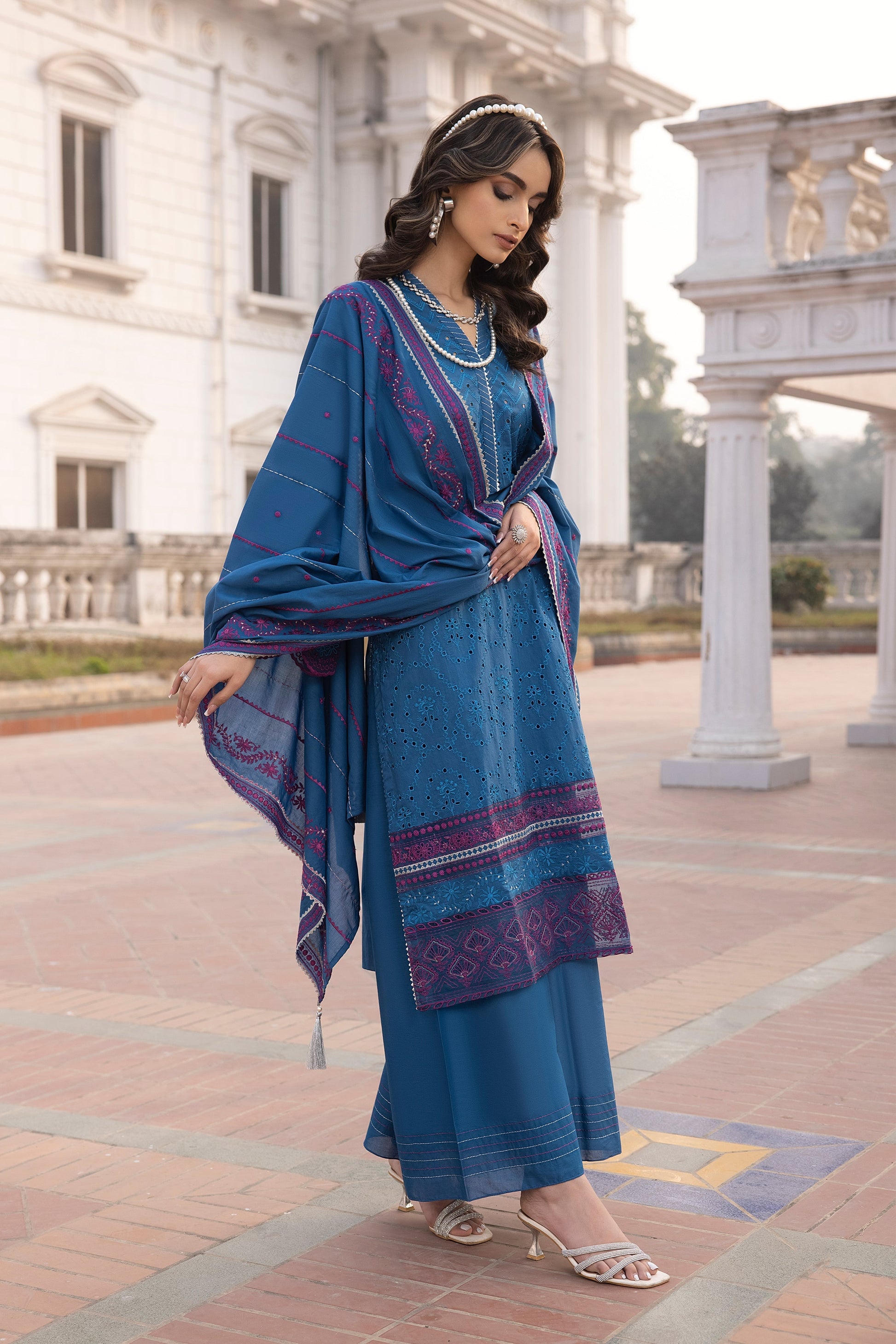 LSM | Spring Embroidered 24 | A-4 by LSM - Designer Dress - Type: Ladies Clothes - Available at Libayah - 100% Original
