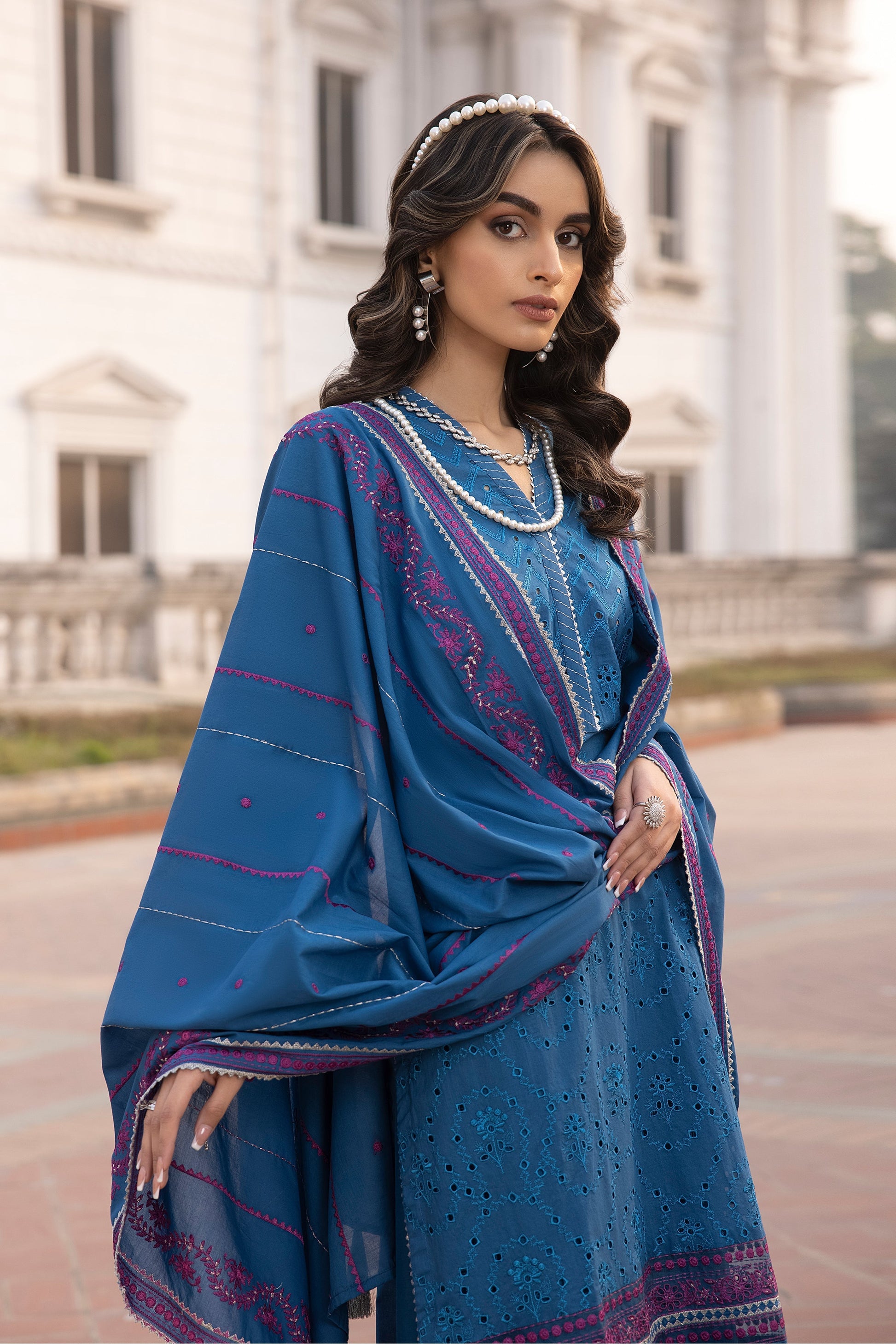 LSM | Spring Embroidered 24 | A-4 by LSM - Designer Dress - Type: Ladies Clothes - Available at Libayah - 100% Original