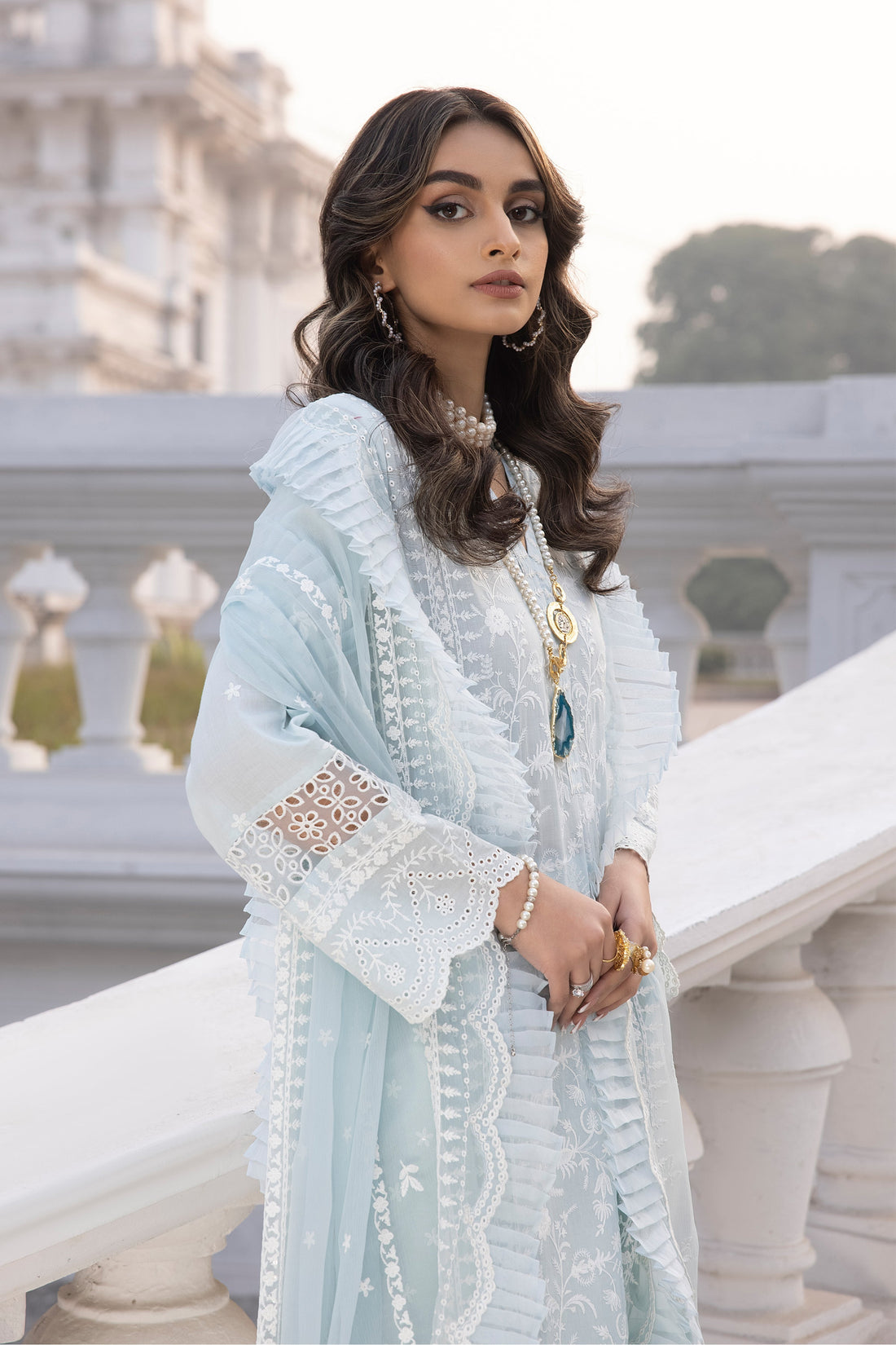 LSM | Spring Embroidered 24 | A-8 by LSM - Designer Dress - Type: Ladies Clothes - Available at Libayah - 100% Original