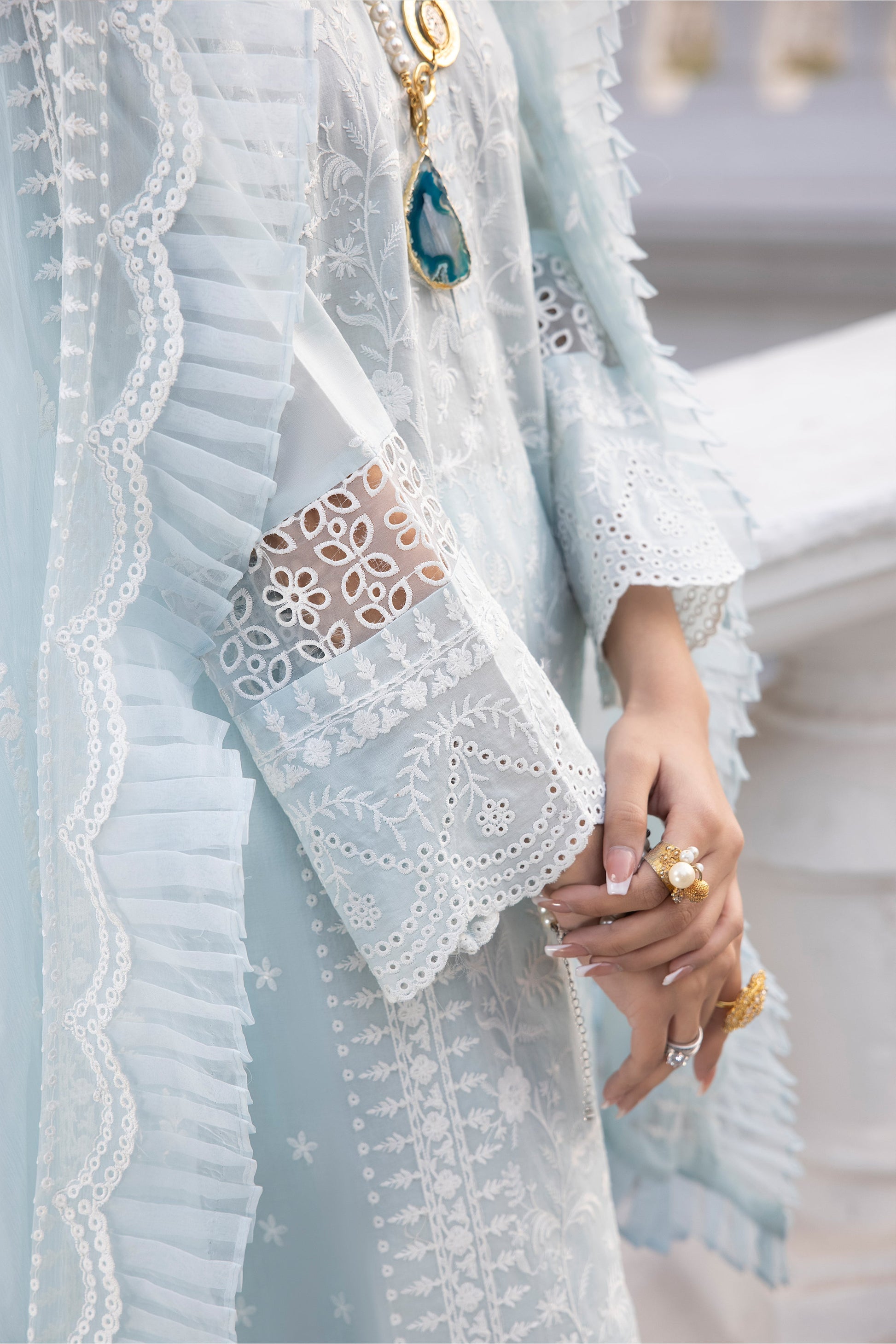 LSM | Spring Embroidered 24 | A-8 by LSM - Designer Dress - Type: Ladies Clothes - Available at Libayah - 100% Original