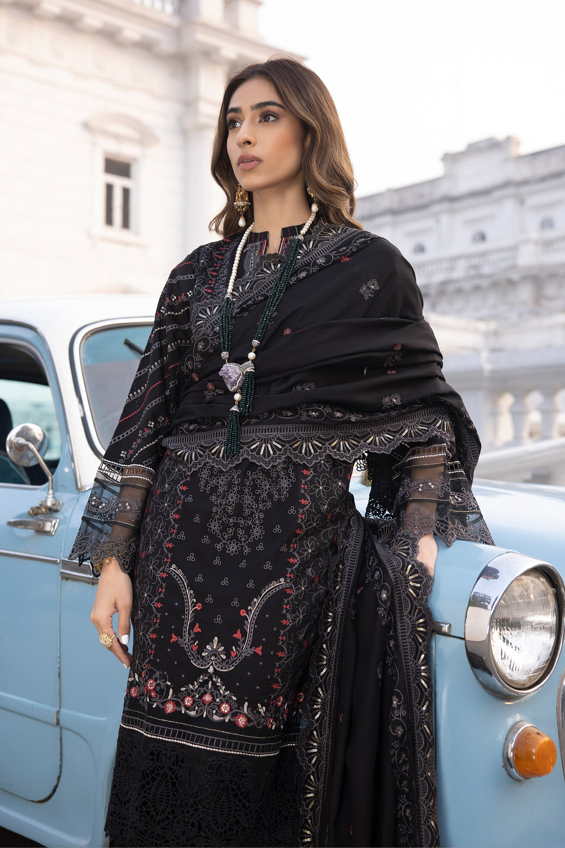 LSM | Spring Embroidered 24 | A-7 by LSM - Designer Dress - Type: Ladies Clothes - Available at Libayah - 100% Original