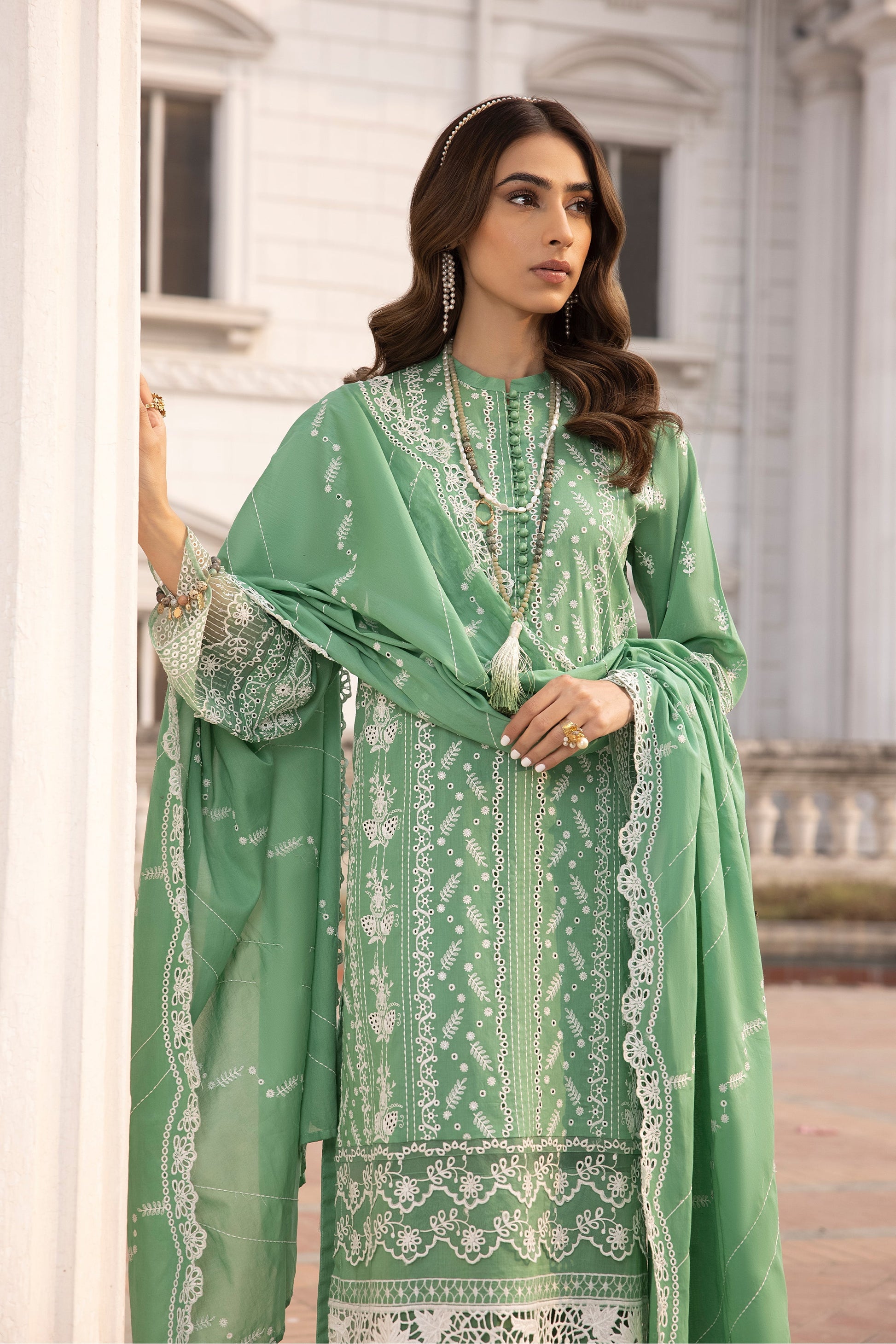 LSM | Spring Embroidered 24 | A-2 by LSM - Designer Dress - Type: Ladies Clothes - Available at Libayah - 100% Original