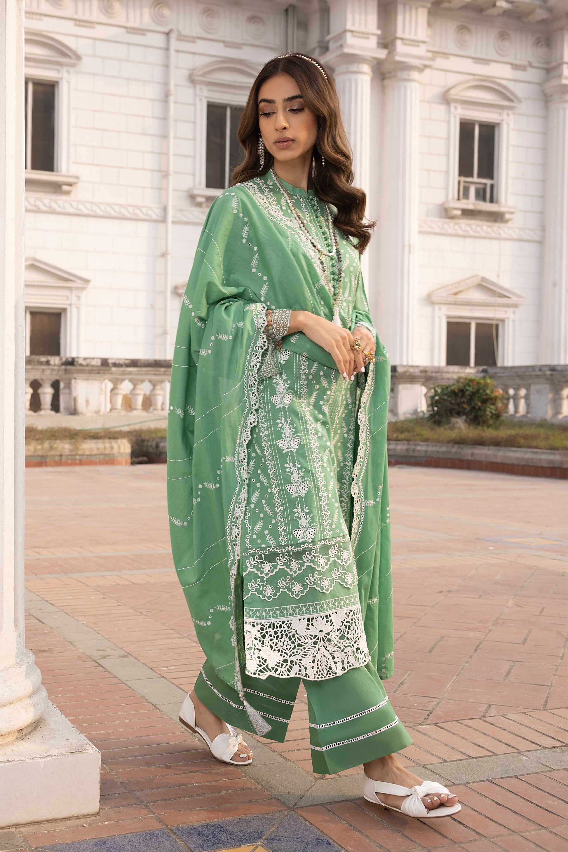 LSM | Spring Embroidered 24 | A-2 by LSM - Designer Dress - Type: Ladies Clothes - Available at Libayah - 100% Original