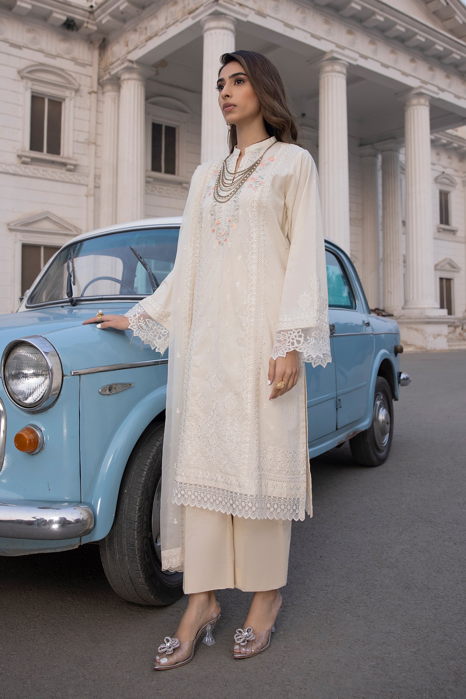 LSM | Spring Embroidered 24 | A-11 by LSM - Designer Dress - Type: Ladies Clothes - Available at Libayah - 100% Original