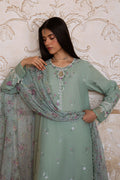 Cross Stitch | Eid Lawn Edit 25 | SAGE GRACE by Cross Stitch - Designer Dress - Type: Ladies Clothes - Available at Libayah - 100% Original