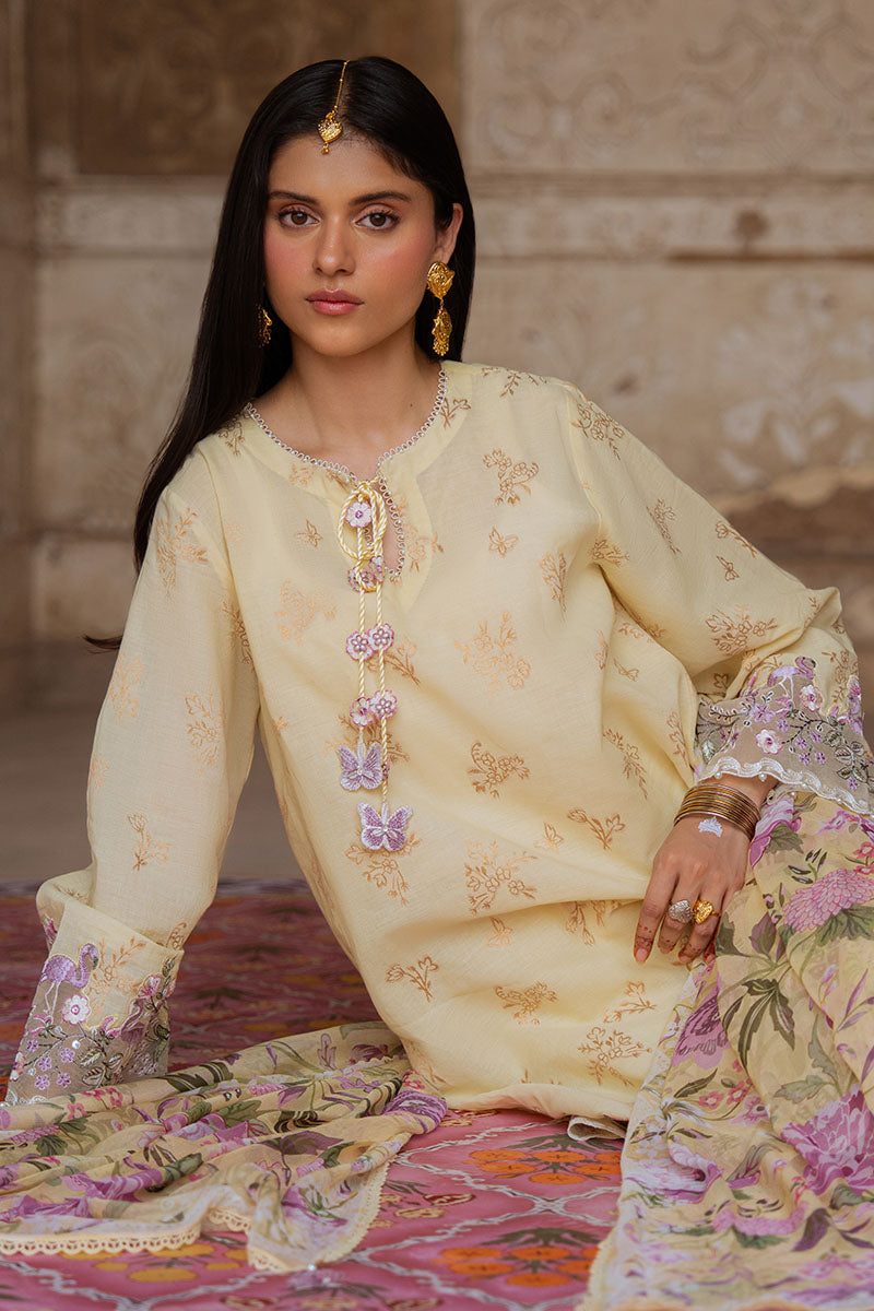 Cross Stitch | Eid Lawn Edit 25 | RADIANT MUSE by Cross Stitch - Designer Dress - Type: Ladies Clothes - Available at Libayah - 100% Original