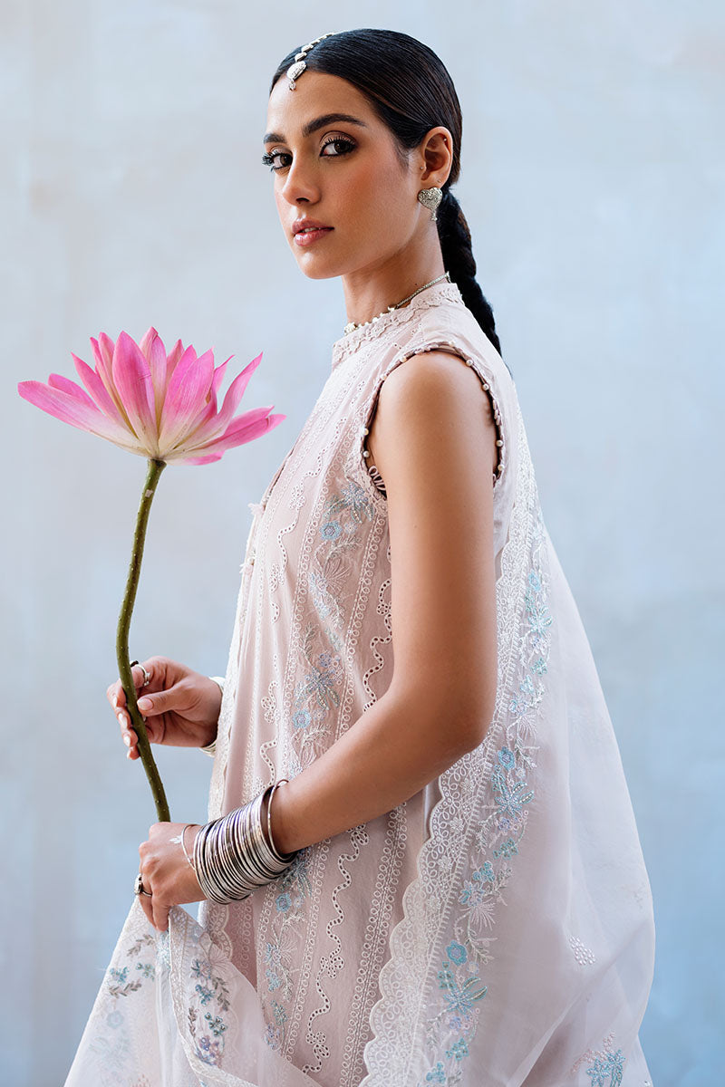 Cross Stitch | Eid Lawn Edit 25 | HUSHED MAUVE by Cross Stitch - Designer Dress - Type: Ladies Clothes - Available at Libayah - 100% Original