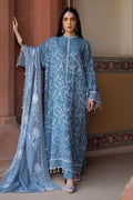 Cross Stitch | Eid Lawn Edit 25 | SILVER MIST by Cross Stitch - Designer Dress - Type: Ladies Clothes - Available at Libayah - 100% Original