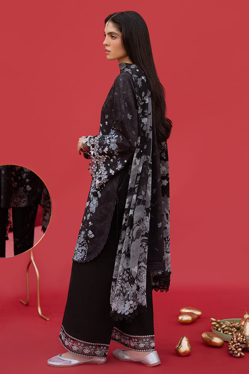 Cross Stitch | Eid Lawn Edit 25 | RAVEN WHISPER by Cross Stitch - Designer Dress - Type: Ladies Clothes - Available at Libayah - 100% Original