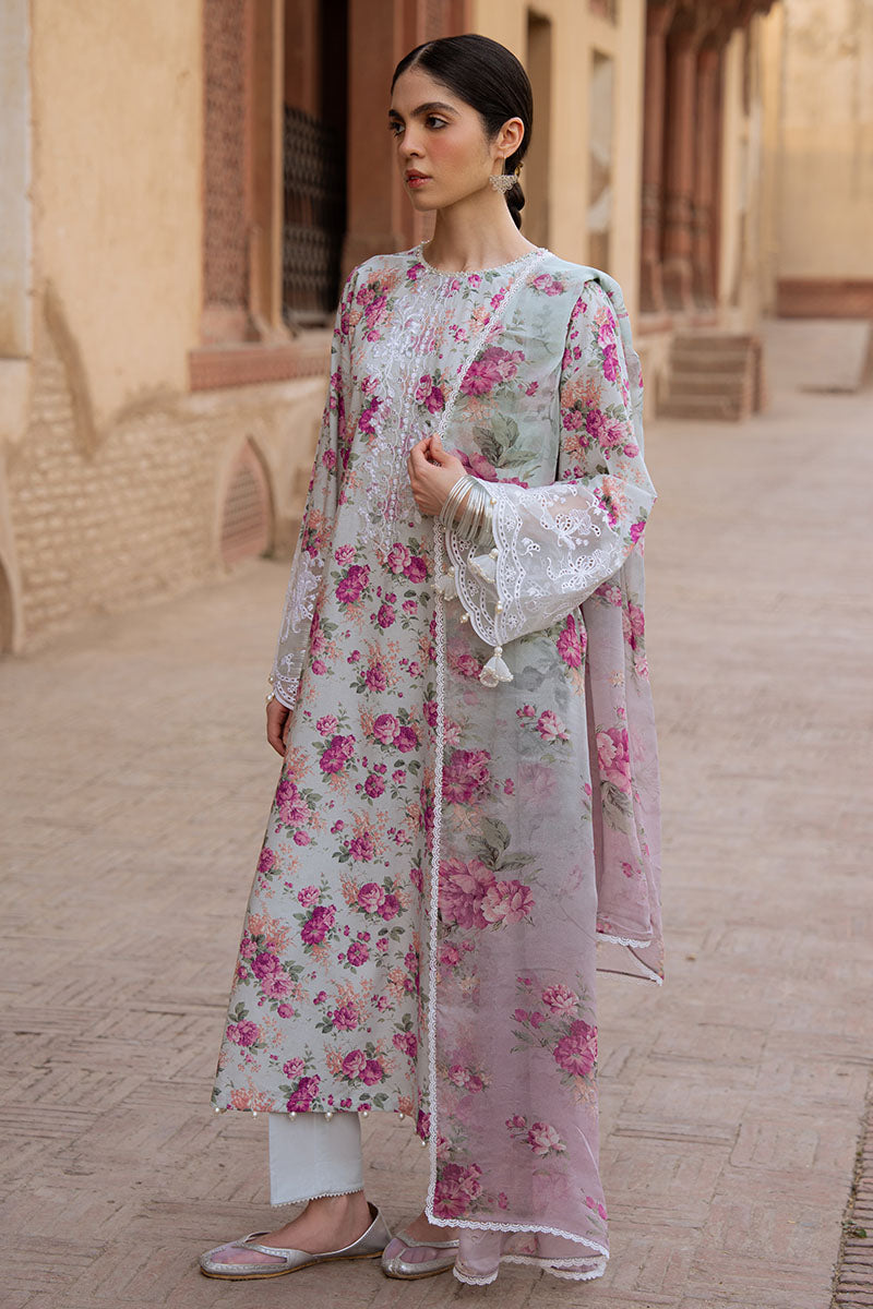 Cross Stitch | Eid Lawn Edit 25 | SPARKLING GEM by Cross Stitch - Designer Dress - Type: Ladies Clothes - Available at Libayah - 100% Original