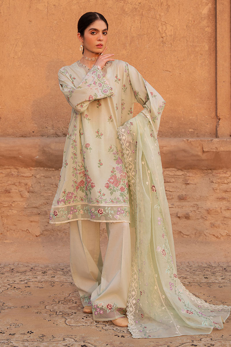 Cross Stitch | Eid Lawn Edit 25 | CITRINE AURA by Cross Stitch - Designer Dress - Type: Ladies Clothes - Available at Libayah - 100% Original