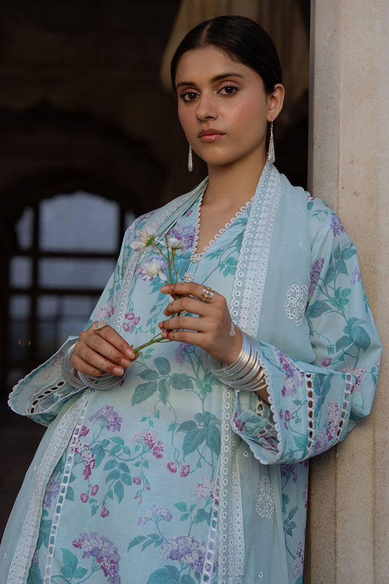 Cross Stitch | Eid Lawn Edit 25 | MINT GLAMOUR by Cross Stitch - Designer Dress - Type: Ladies Clothes - Available at Libayah - 100% Original