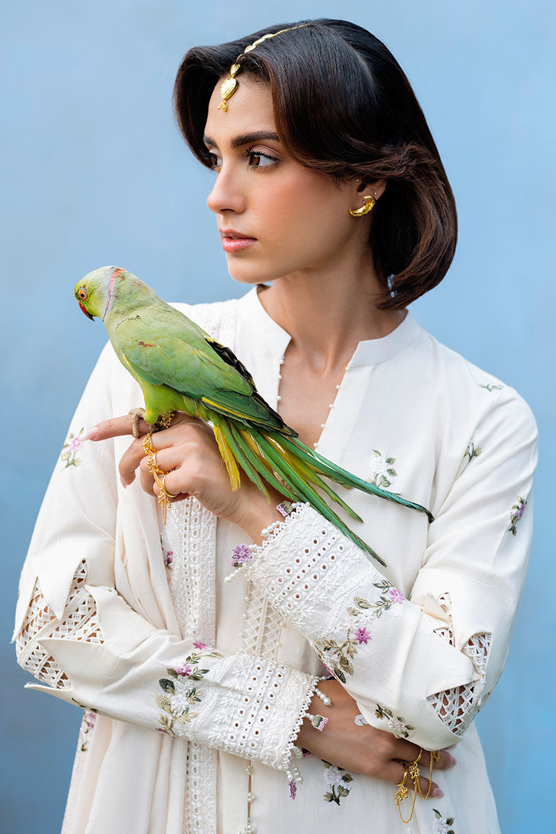 Cross Stitch | Eid Lawn Edit 25 | PETAL PARADISE by Cross Stitch - Designer Dress - Type: Ladies Clothes - Available at Libayah - 100% Original