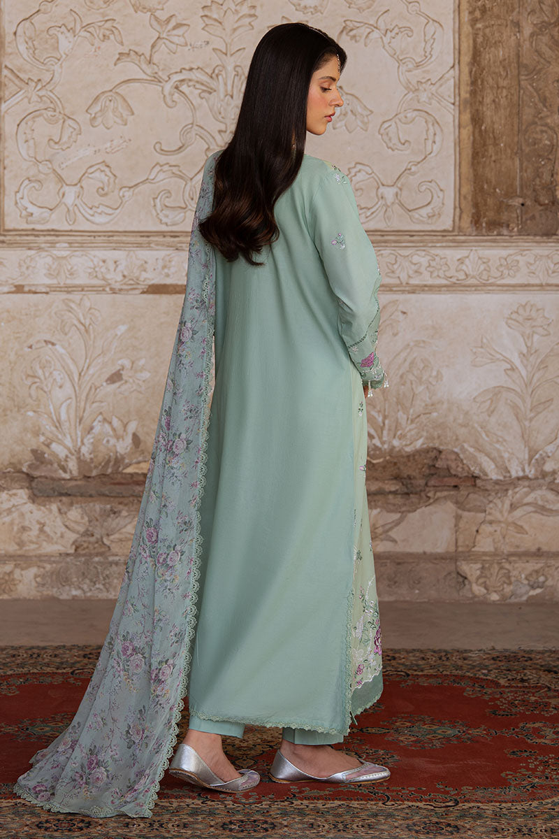 Cross Stitch | Eid Lawn Edit 25 | SAGE GRACE by Cross Stitch - Designer Dress - Type: Ladies Clothes - Available at Libayah - 100% Original