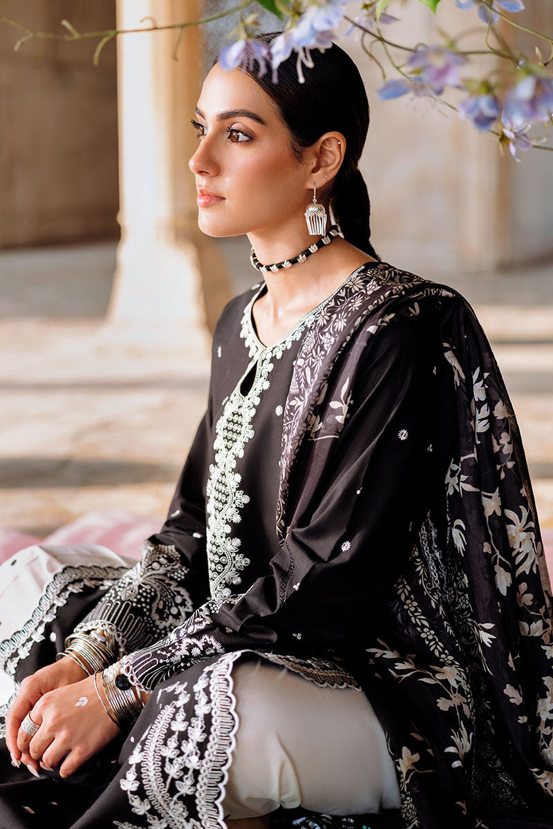 Cross Stitch | Eid Lawn Edit 25 | EBONY VOGUE by Cross Stitch - Designer Dress - Type: Ladies Clothes - Available at Libayah - 100% Original