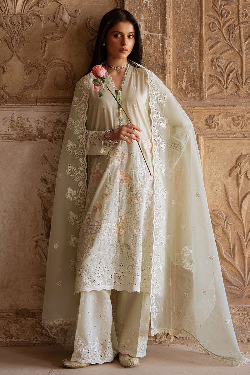 Cross Stitch | Eid Lawn Edit 25 | AQUA SERENITY by Cross Stitch - Designer Dress - Type: Ladies Clothes - Available at Libayah - 100% Original