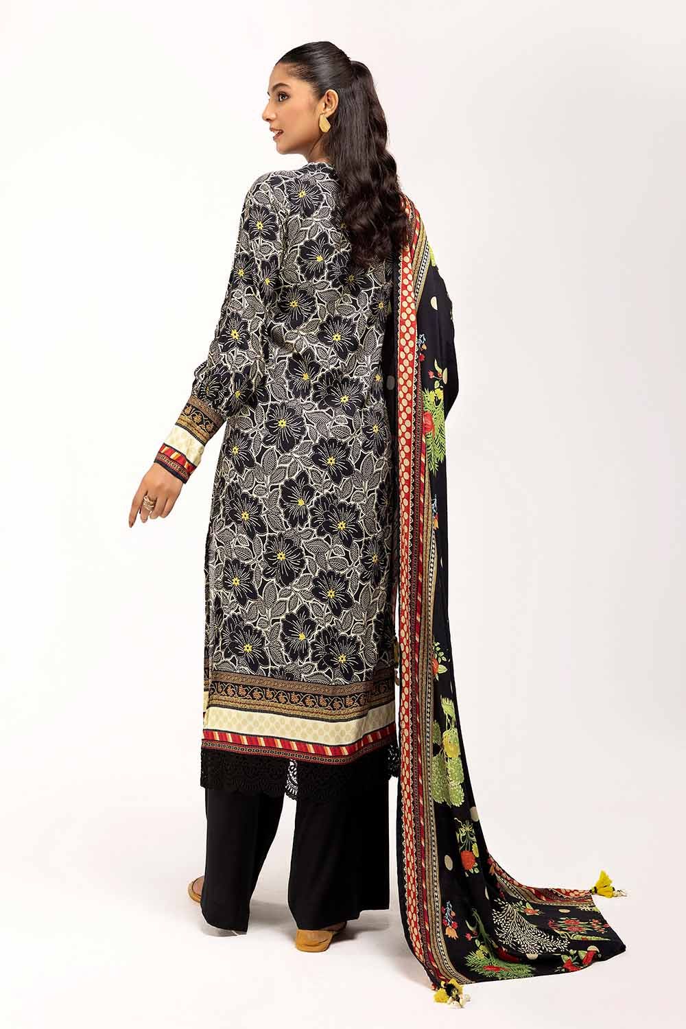 Gul Ahmed | Winter Collection 24 | Linen Suit LT-42001 by Gul Ahmed - Designer Dress - Type: Ladies Clothes - Available at Libayah - 100% Original