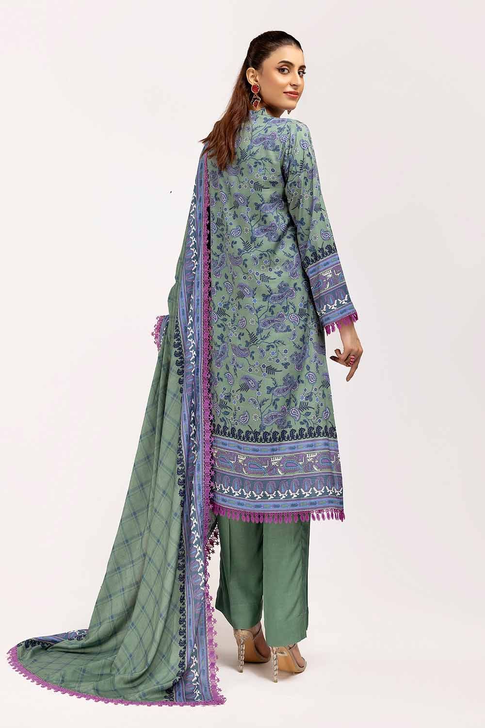 Gul Ahmed | Winter Collection 24 | Linen Suit LT-42002 by Gul Ahmed - Designer Dress - Type: Ladies Clothes - Available at Libayah - 100% Original