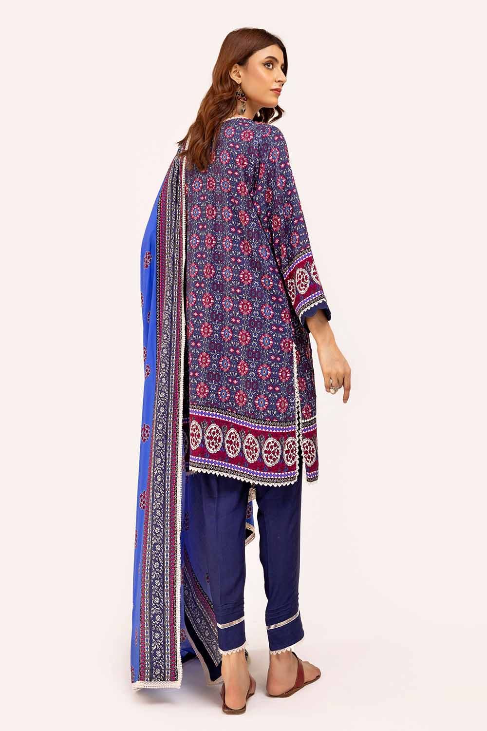 Gul Ahmed | Winter Collection 24 | Linen Suit LT-42008 by Gul Ahmed - Designer Dress - Type: Ladies Clothes - Available at Libayah - 100% Original