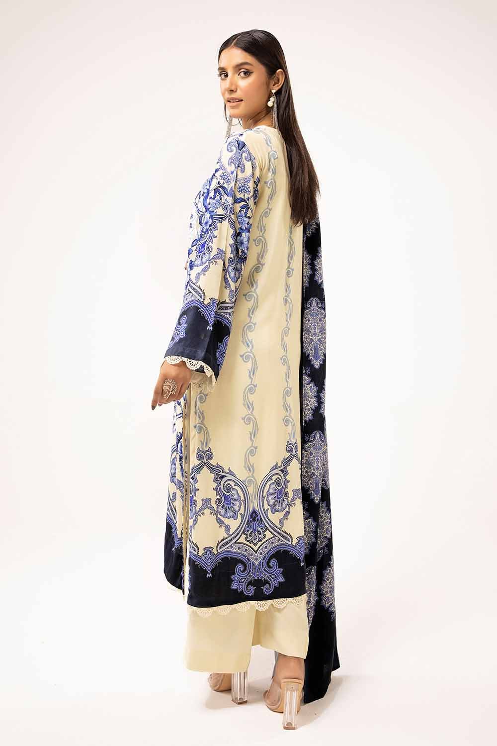 Gul Ahmed | Winter Collection 24 | Linen Suit LT-42010 by Gul Ahmed - Designer Dress - Type: Ladies Clothes - Available at Libayah - 100% Original