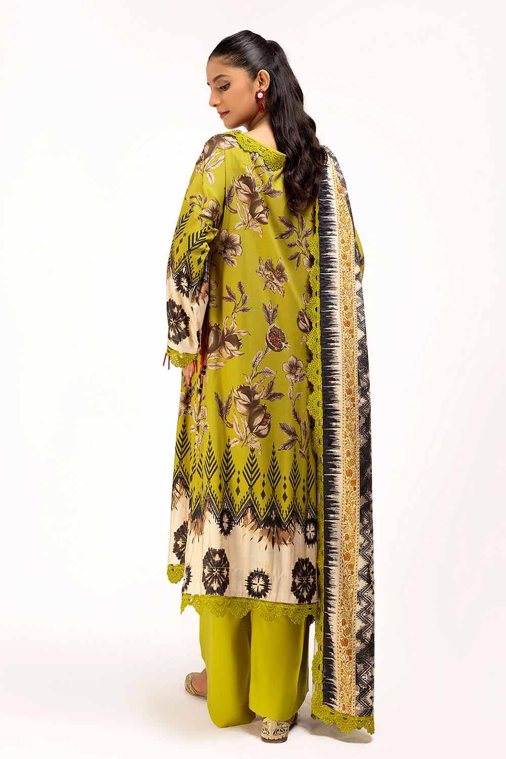 Gul Ahmed | Winter Collection 24 | Linen Suit LT-42012 by Gul Ahmed - Designer Dress - Type: Ladies Clothes - Available at Libayah - 100% Original