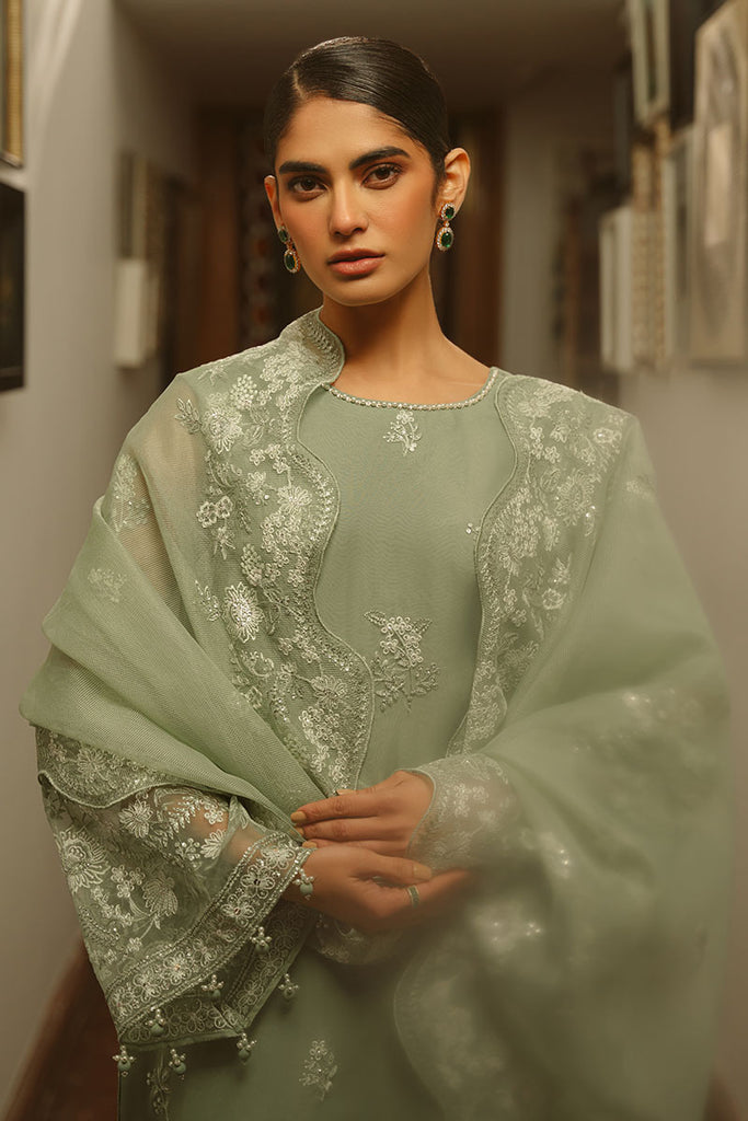Cross Stitch | Luxe Atelier 25 | GREEN LILY by Cross Stitch - Designer Dress - Type: Ladies Clothes - Available at Libayah - 100% Original
