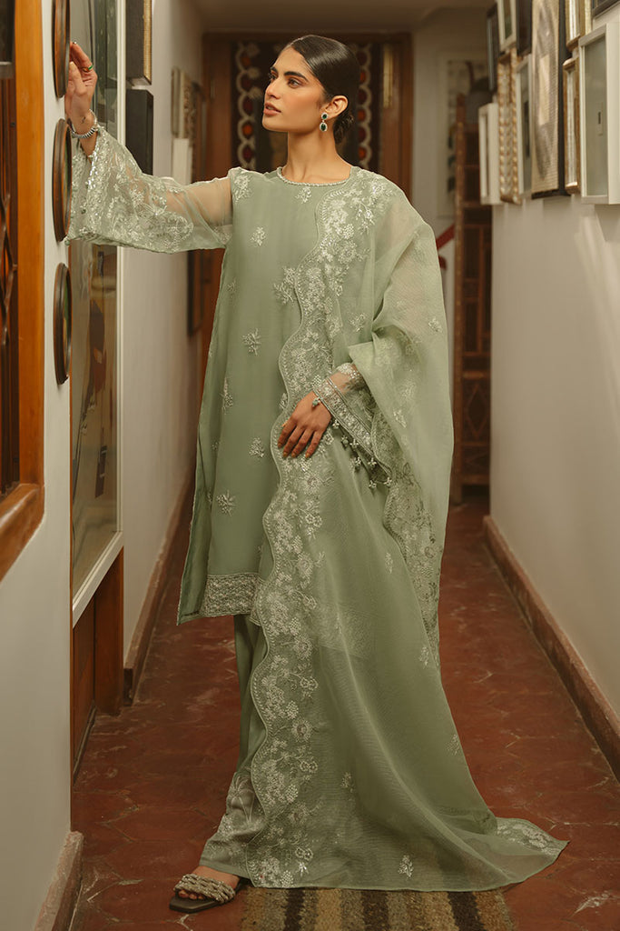 Cross Stitch | Luxe Atelier 25 | GREEN LILY by Cross Stitch - Designer Dress - Type: Ladies Clothes - Available at Libayah - 100% Original