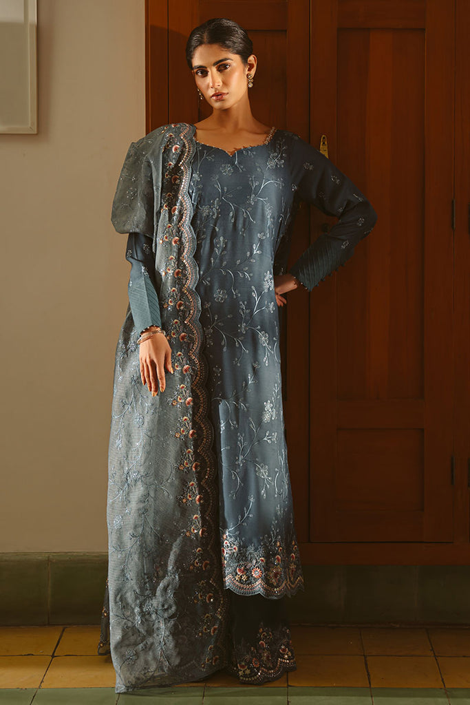 Cross Stitch | Luxe Atelier 25 | MAJESTIC TEAL by CROS - Designer Dress - Type: Ladies Clothes - Available at Libayah - 100% Original