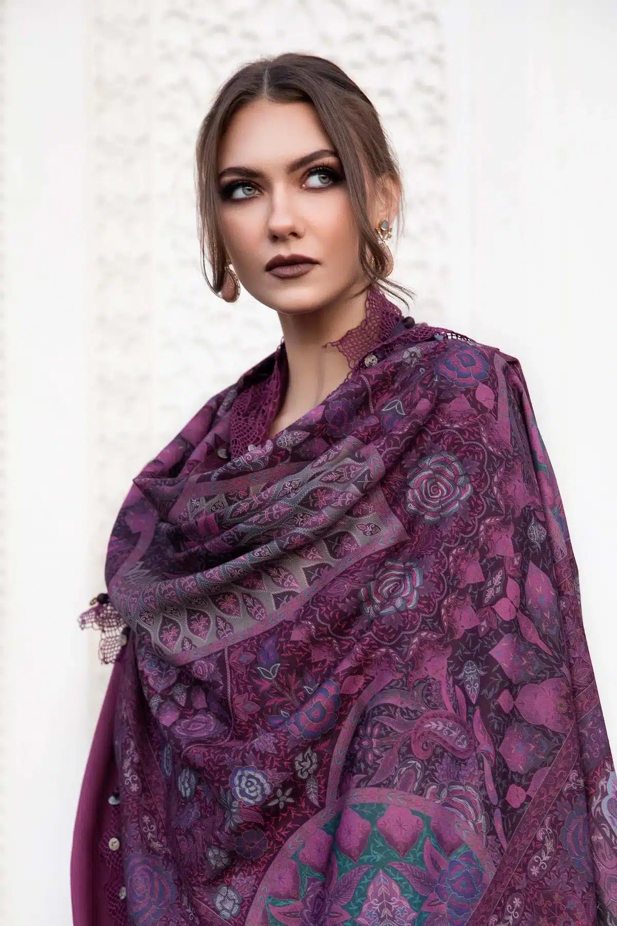 Maria B | M Prints Winter 23 | MPT-2003-B by Maria B - Designer Dress  - Type : Ladies Clothes - Available at Libayah - 100% Original 