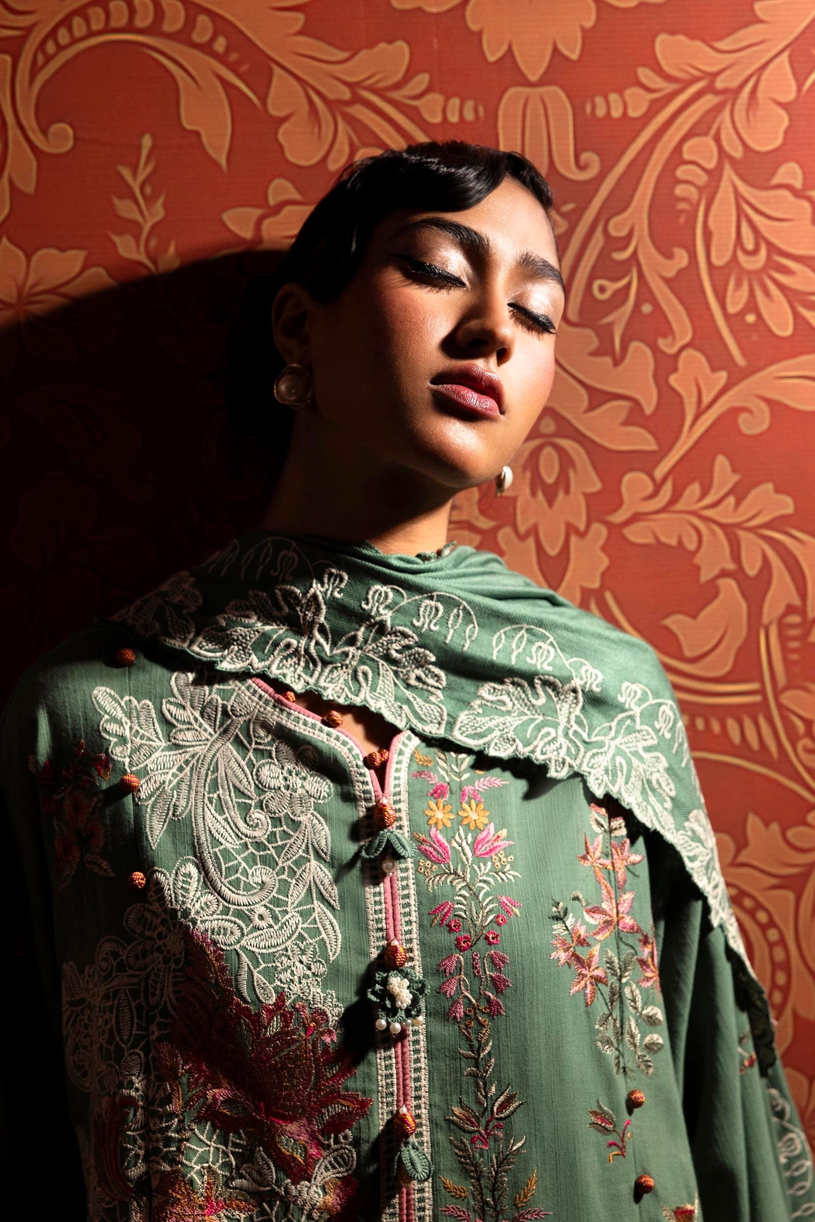 Sana Safinaz | Muzlin Winter 2024 |  M243-003B-3CP by Sana Safinaz - Designer Dress - Type: Ladies Clothes - Available at Libayah - 100% Original