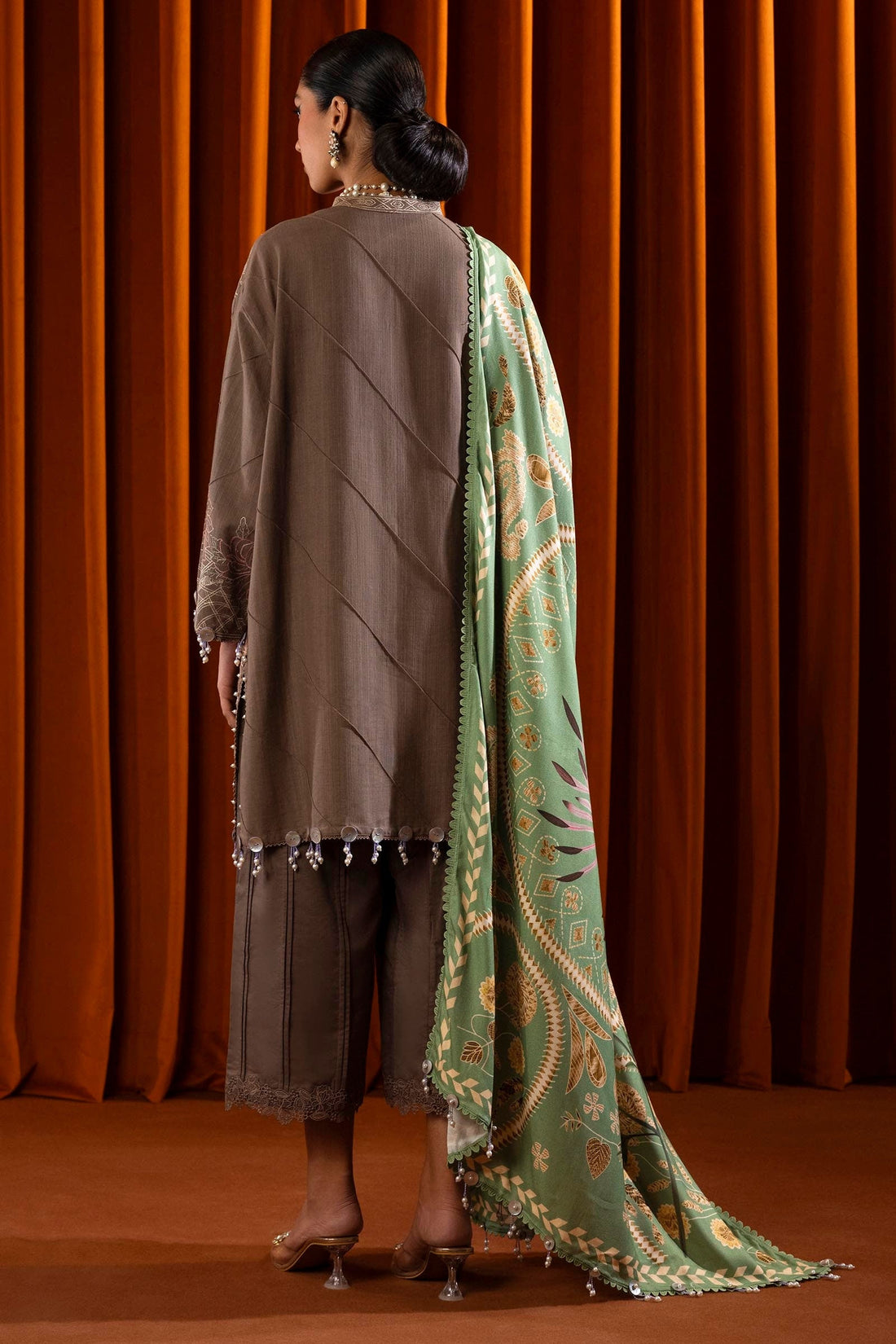 Sana Safinaz | Muzlin Winter 2024 |  M243-004A-3CP by Sana Safinaz - Designer Dress - Type: Ladies Clothes - Available at Libayah - 100% Original