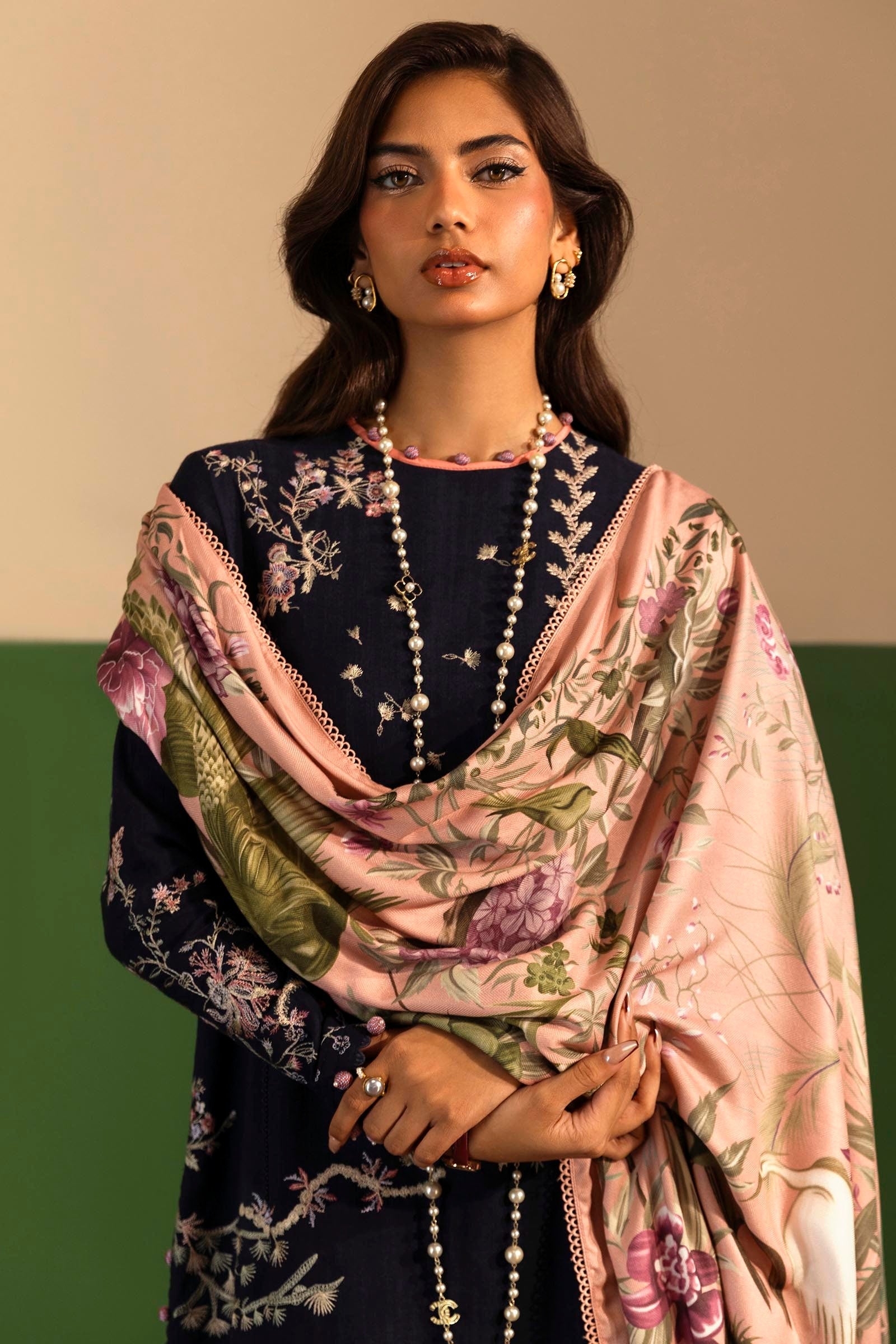 Sana Safinaz | Muzlin Winter 2024 |  M243-006A-3AP by Sana Safinaz - Designer Dress - Type: Ladies Clothes - Available at Libayah - 100% Original