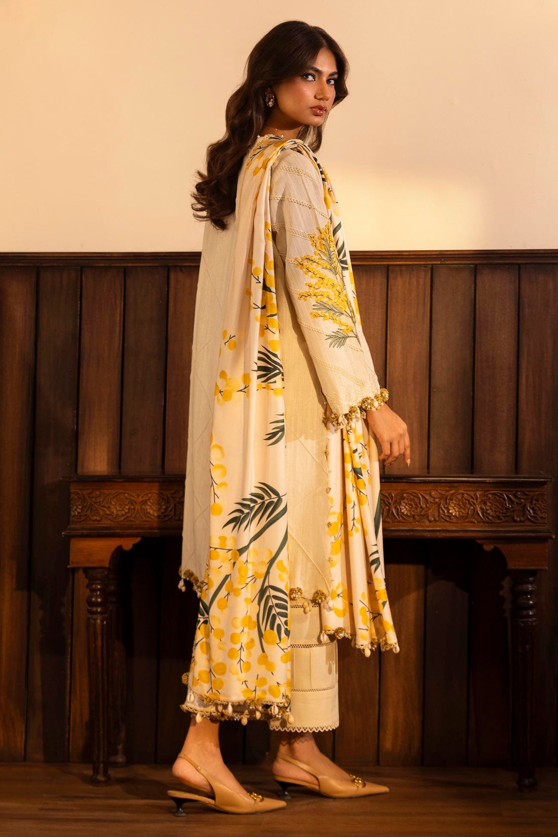 Sana Safinaz | Muzlin Winter 2024 |  M243-007B-3CP by Sana Safinaz - Designer Dress - Type: Ladies Clothes - Available at Libayah - 100% Original