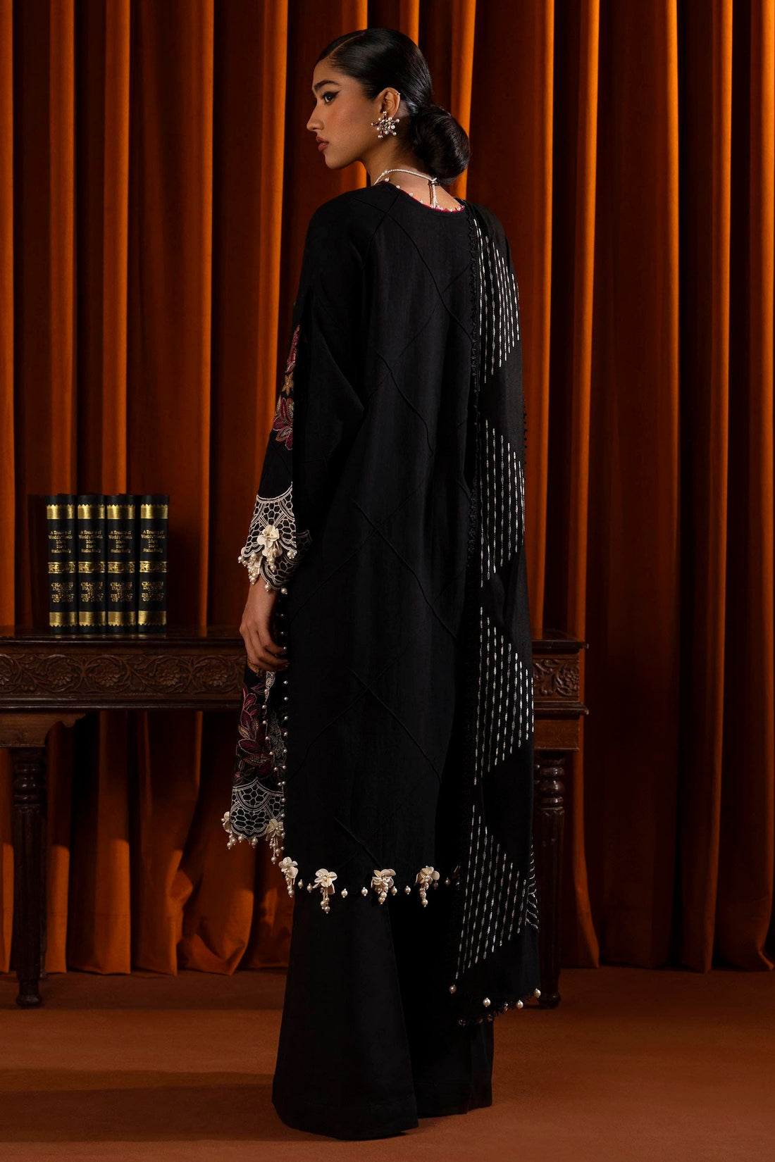 Sana Safinaz | Muzlin Winter 2024 |  M243-009B-3CP by Sana Safinaz - Designer Dress - Type: Ladies Clothes - Available at Libayah - 100% Original