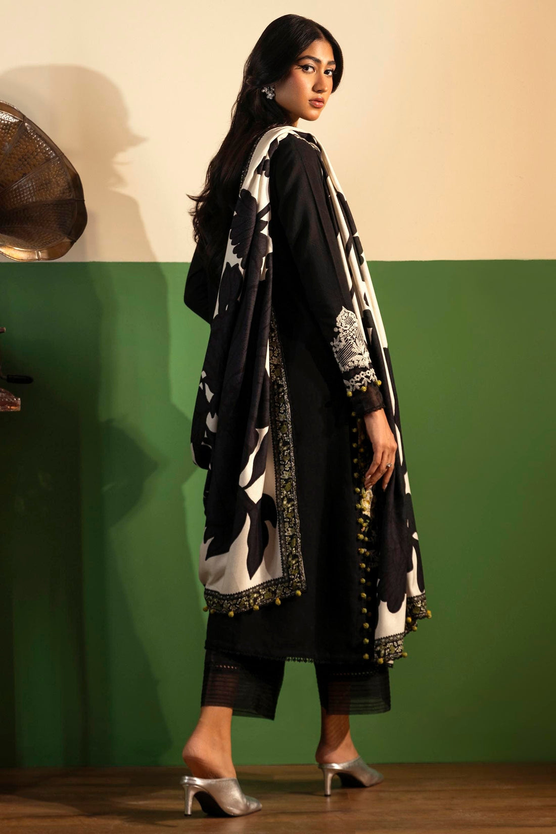 Sana Safinaz | Muzlin Winter 2024 |  M243-012B-3AP by Sana Safinaz - Designer Dress - Type: Ladies Clothes - Available at Libayah - 100% Original