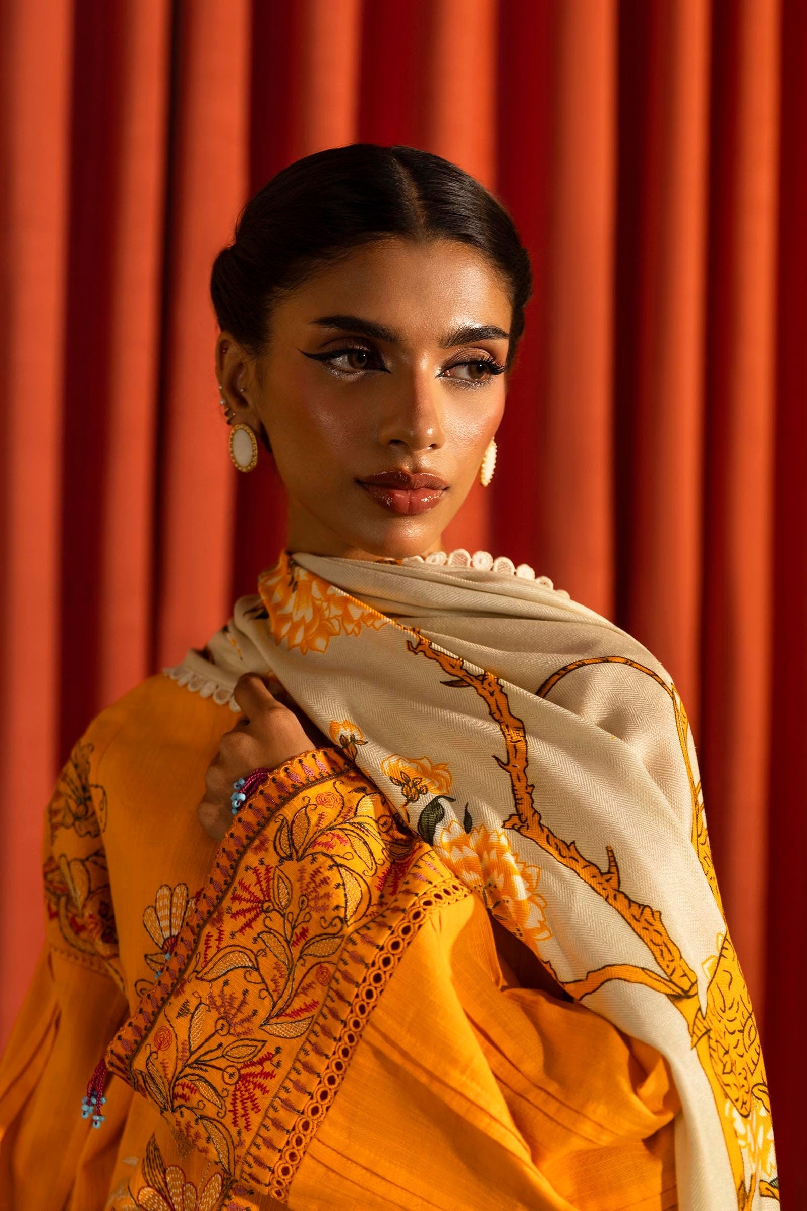 Sana Safinaz | Muzlin Winter 2024 | M243-014B-3CP by Sana Safinaz - Designer Dress - Type: Ladies Clothes - Available at Libayah - 100% Original